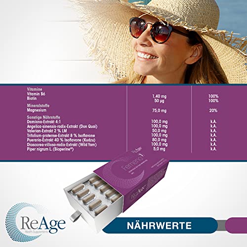 FEMENO 1 für Frauen | Hochwertiges Östrogen Supplement für Hormonhaushalt | Unterstützung vor & während MENOPAUSE… - Image 2