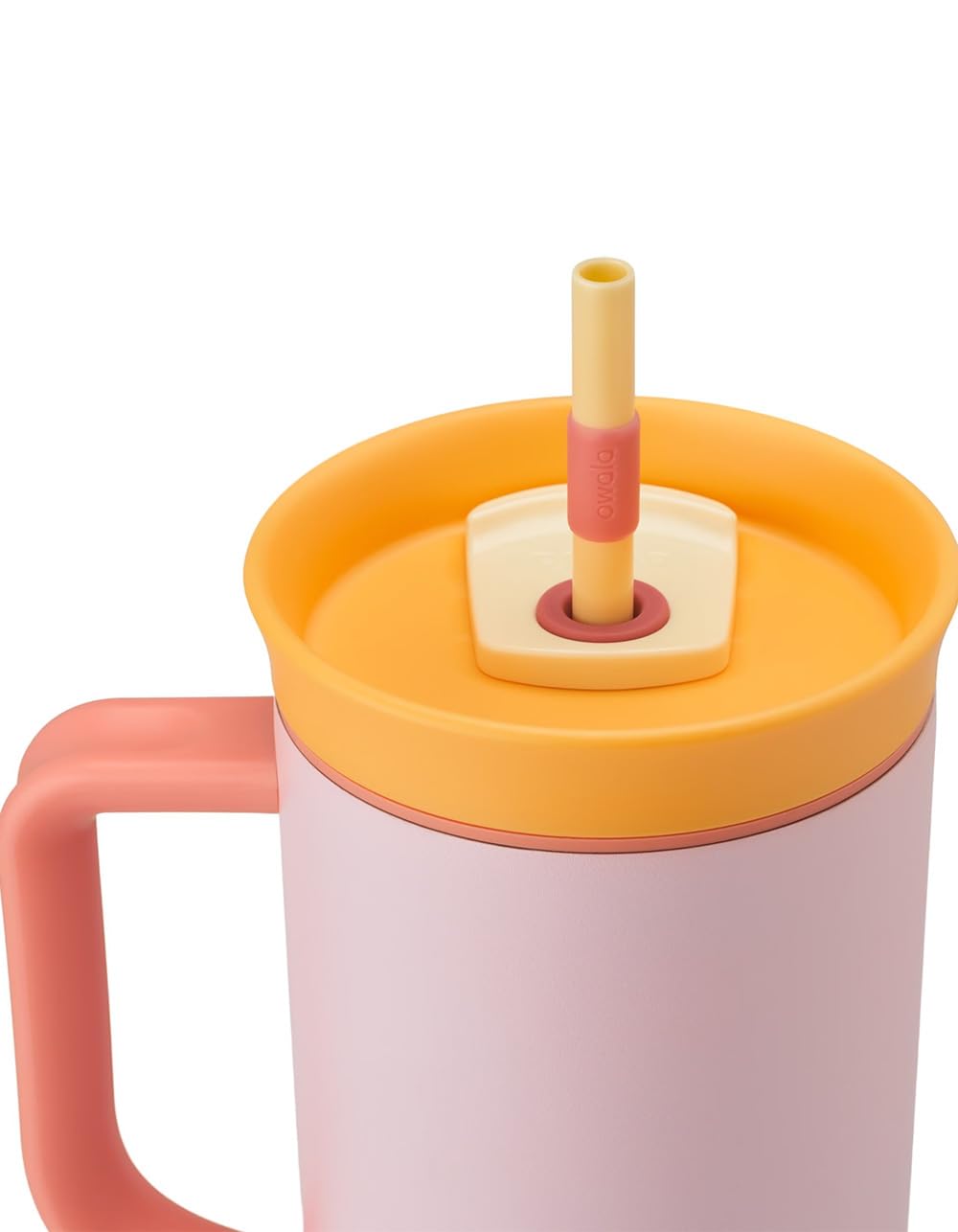 OWALA Reisebecher Mit 2-in-1-Deckel – 1,2 L, Isoliert, Mit Abnehmbarem Strohhalm