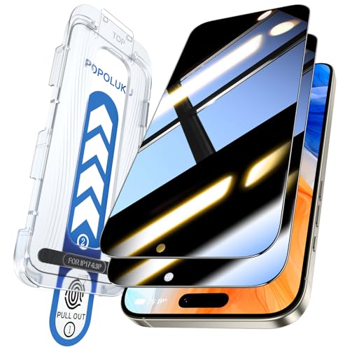 Photo 1 of ??+ Uncrackable Tempered Glass for iPhone 17 Pro Max Privacy Screen Protector [??° Anti Spy and Longest Durable ] Shatterproof HD Clear