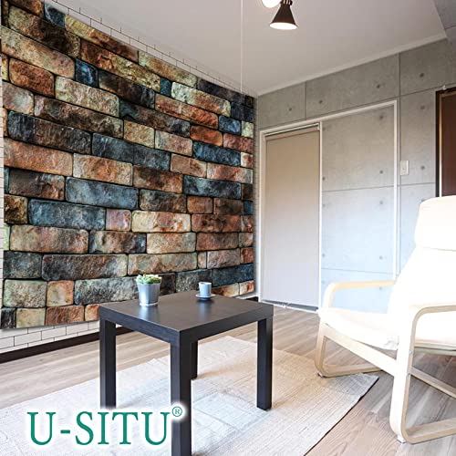 東宝 タペストリー レンガ壁 レトロ デザイン センス 装飾 古典 背景 キレイ (横幅200cm×縦幅150cm)おしゃれ 落ち着く プレゼント サプライズ クラシック 背景 気分 インテリア 壁掛け 壁飾り 暖簾 ホリデーパーティー 雰囲気転換b508 [3]