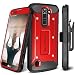 LG K7 / LG Tribute 5 / LG Treasure LTE Case, Evocel [Explorer Series] Premium Full Body Case with Rugged Belt Clip Holster for LG K7 (MS330) / LG Tribute 5 (LS675) / LG Treasure LTE (L52VL), Red