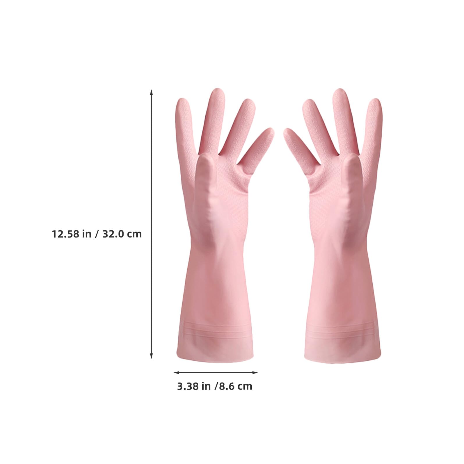 6 Paia Guanti Impermeabili in PVC Pervare Piatti Guanti da Cucina Riutilizzabili per Pulizia del Bagno Bucato Pervori Domestici
