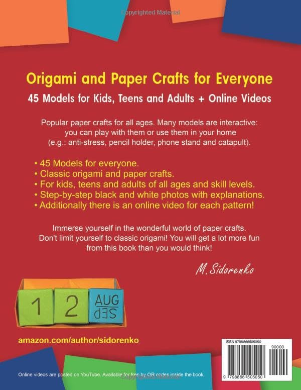 Origami and Paper Crafts for Everyone: 45 Models for Kids, Teens and Adults + Online Videos image 3