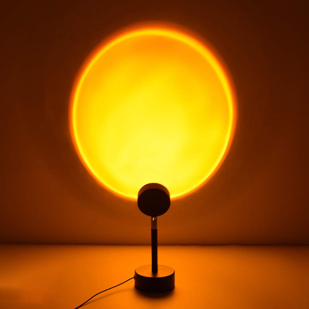 Tianbi Lámpara de proyección arco iris LED, lámpara de mesa puesta de solarco iris lámpara de pie lámpara de iluminación de estado de ánimo con USB, 90 rotativos luz de noche para sala de estar