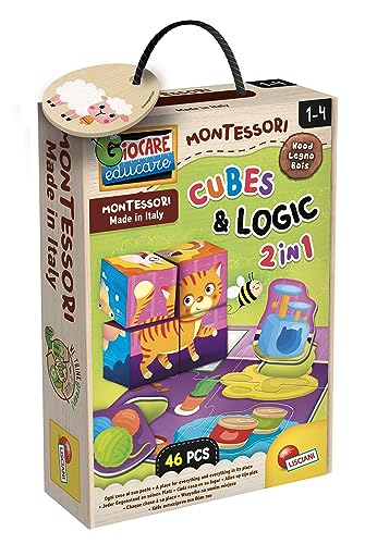 Lisciani Giochi - Montessori Wood Cubes And Logic