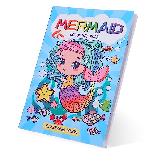 BESTonZON Folleto de Sirena 60 Páginas para Colorear Libro para Colorear de La Sirenita
