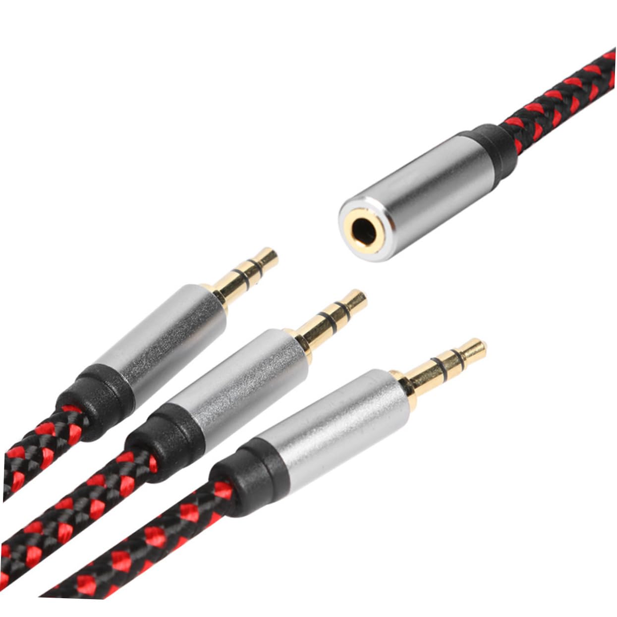 UKCOCO 3 Pz di condivisione delle cuffie cavo sdoppiatore per cuffie microfono del computer prolunga Adattatore audio a 3 vie sdoppiatore per auricolari stereo audio divisore