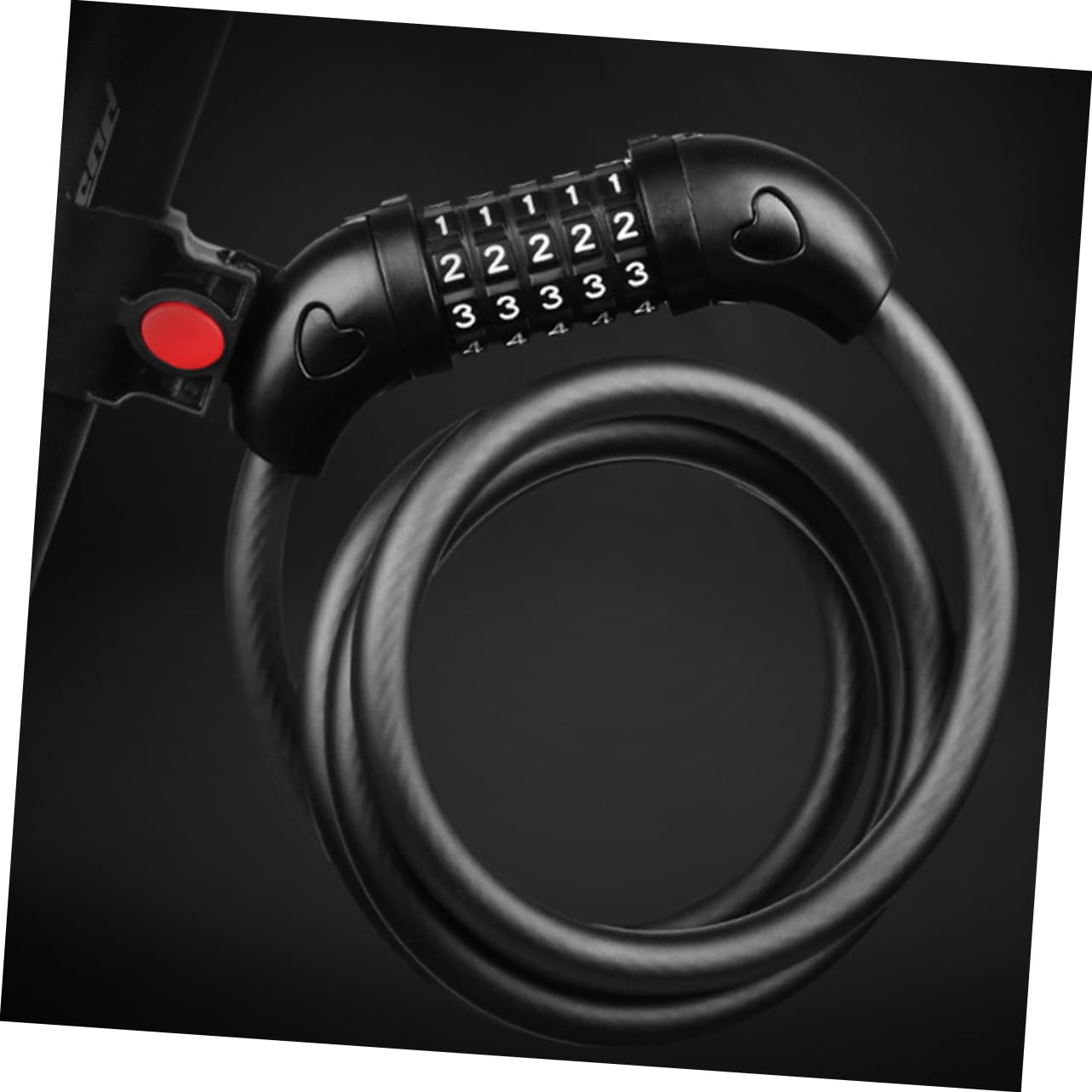 Heavy Duty Bike Combination Lock Cable Lock for Bicycles Mountain Bikes Motorcycles Scooters Secure Keyless Theft Bike Lock for Easy Use