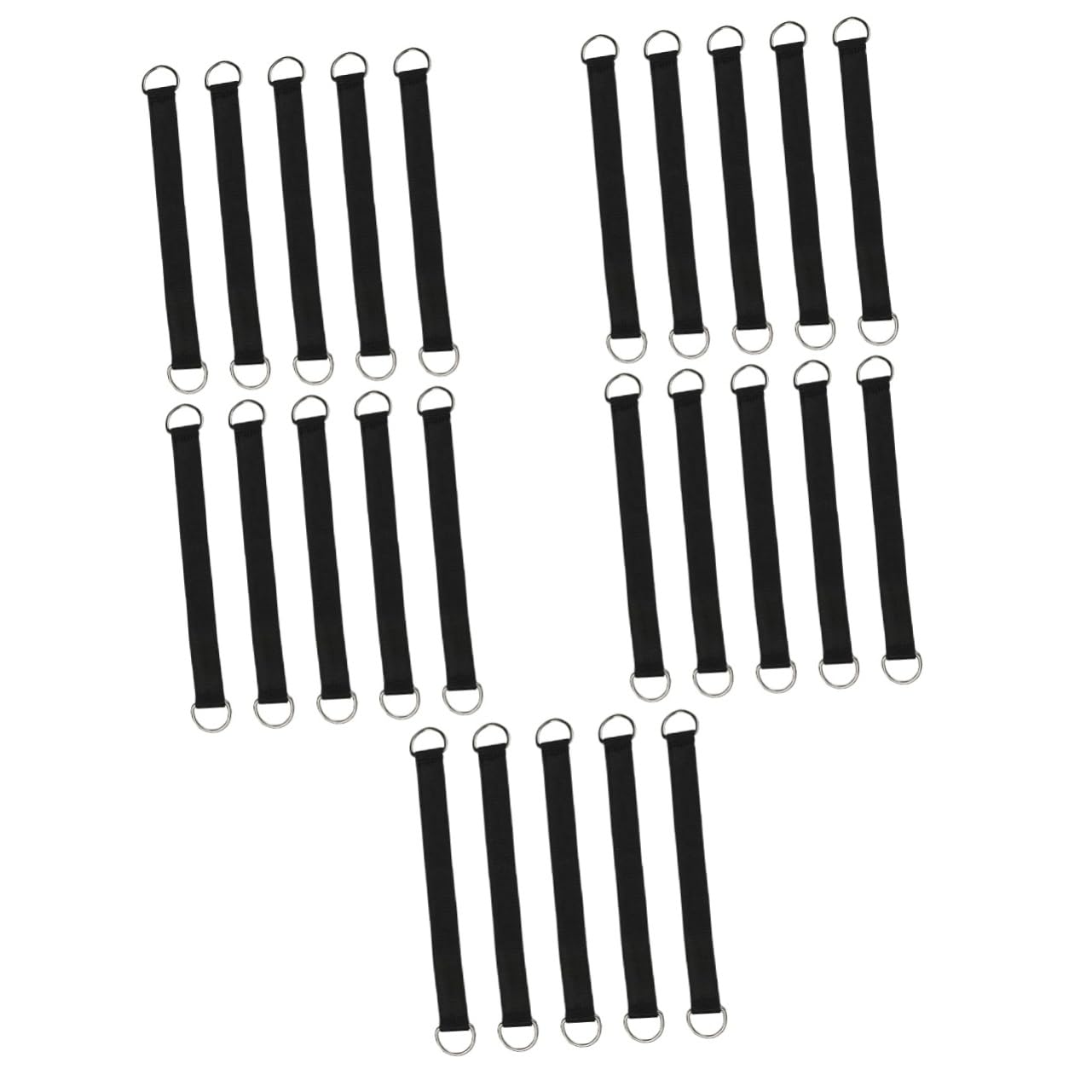 ibasenice 5 Ensembles Sangle De Boucle Swing De Plein Air Remplacement Balançoire Bretelles Sangles De Hamac Réglables Bracelets en Polyester Black 5 Pièces * 5