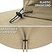 Muryobao Mens Sun Hat Summer Outdoor UPF50+ UV Protection Waterproof Wide Brim Bucket Hats Foldable Boonie Cap for Fishing Hiking Garden Beach Safari Beige