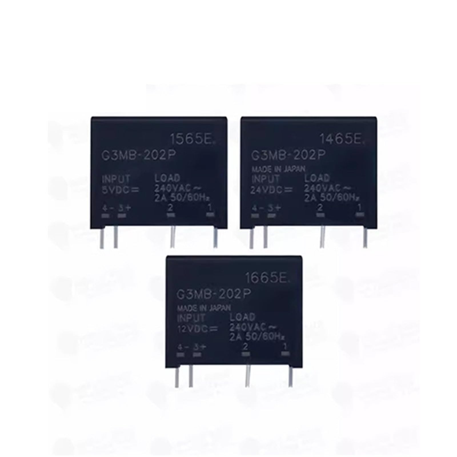 Módulo de relé de estado sólido G3MB-202P DC-AC de 24V con salida AC 240V 2A 3