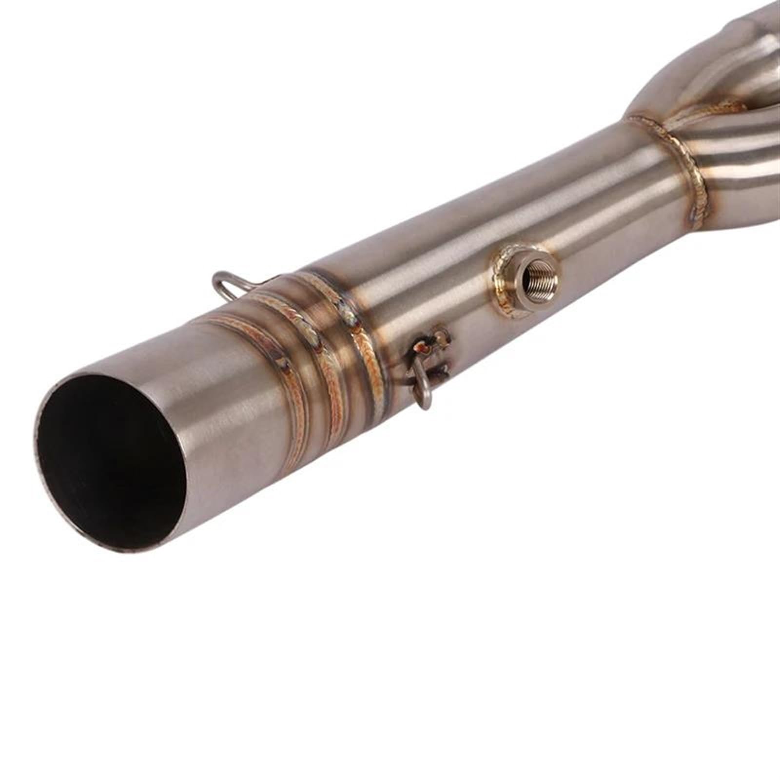 SYLTER Tubo Centrale Moto Slip On Scarico Moto per YZF R7 Modified Acciaio Inox Anteriore Collegamento Centrale Tubo Collegamento 51mm Moto silenziatore Tubo Centrale Scarico Moto