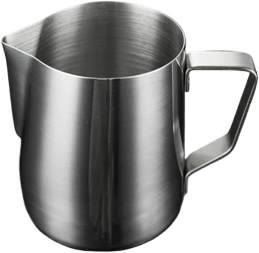 100/350/600ml Milk Jugs Stainless Steel Craft Frothing Pitcher Coffee Latte Art Jug Mug Cup(350ml)