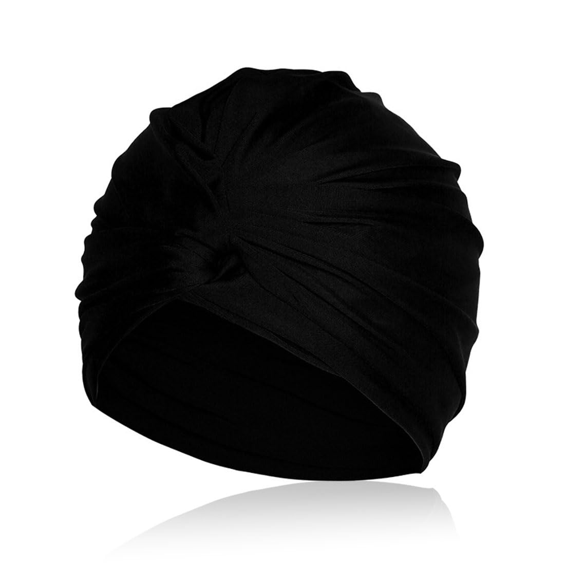 SCJJZ Gorro de natación,Gorro de natación para Mujer, Gorro de natación de Doble Capa Engrosado, Adecuado para SPA Seaside Gorro de natación para Mujer de Pelo Largo (Negro)