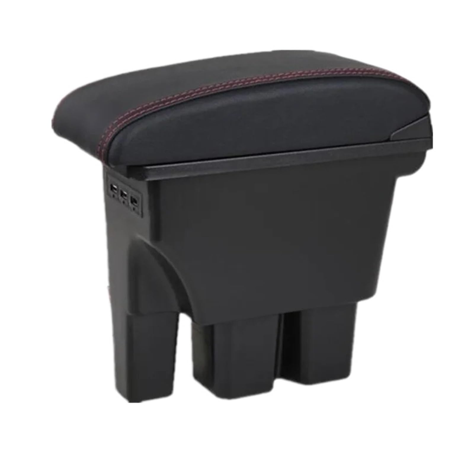 Ggwqoops Car Armrests For Suzuki For Jimny JB74 For Jb64w 2019-2024 Car Center Armrest Box Assembly Storage With USB Ports Retrofit Parts Interior Armrest Box(A1 red line)
