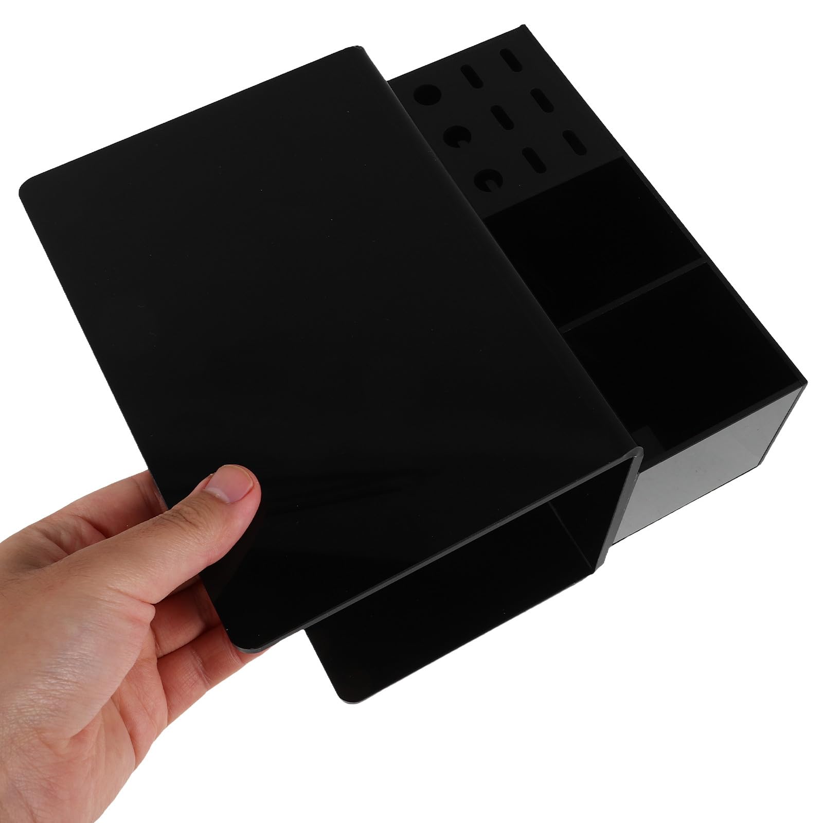 PACKOVE Organizador para Pestañas con Almohadilla Ergonómica Desmontable Soporte para Extensiones de Pestañas Herramienta Profesional para Salones y Doméstico Diseño Negro Fácil de Limpiar