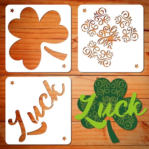 ORIGACH 3 Pcs Large Layered Saint Patrick's Day Stencils