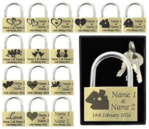 JK Love Lock ASDRE12 Personalized Padlock
