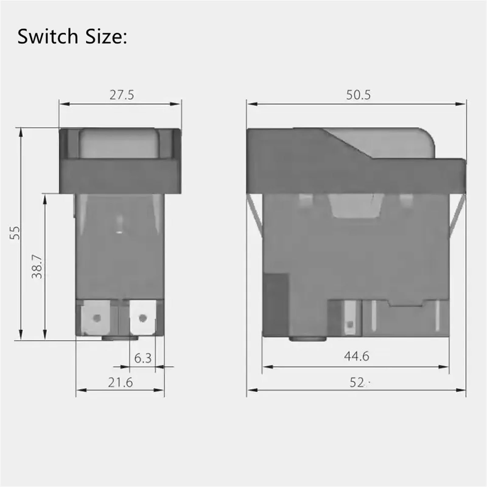 KJD16 220V-240V 120V 4/5 pines Botón pulsador magnético Interruptor de encendido y apagado con protección contra sobrecarga UVLO for repuestos de herramientas eléctricas(220V 5 pins)