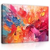 Abstrakt Ölbild Bunt | 120x80 cm