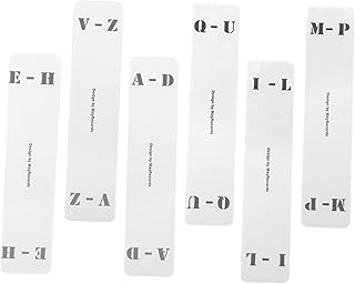 NOLITOY 12 Peças Cartão De Classificação De Registros Divisores De Alfabeto Rótulos Divisor De Vinil Cartões Divisor De Registros Alfabético Etiquetas De Prateleira Cartão De