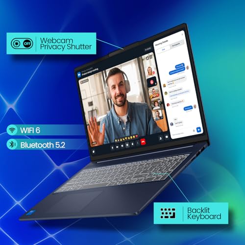 Image of Lenovo IdeaPad Business Laptop, 16 inch FHD+ Touchscreen, Intel Core 7 240H (10-Core up to 5.0GHz), 32GB DDR5 RAM, 2TB SSD, Backlit Keyboard, IR Facial Login, Wi-Fi 6, Windows 11 Pro, Copilot AI Ready