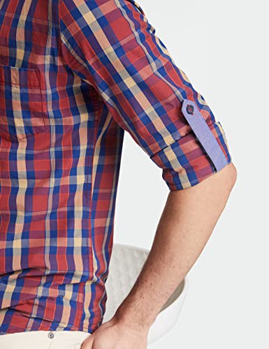 Image of Amazon Brand - Symbol Men's Cotton Checkered Regular Fit Casual Shirt