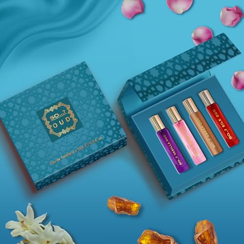 SO…? Oud Premium Womens Perfume Gift Set, Vanilla, Rose, Amber, Silk, Eau De Toilette with Long Lasting Fragrance - Travel Size Mini Perfume for Girls, Ladies Gift Sets (4 x 15ml) - Image 3