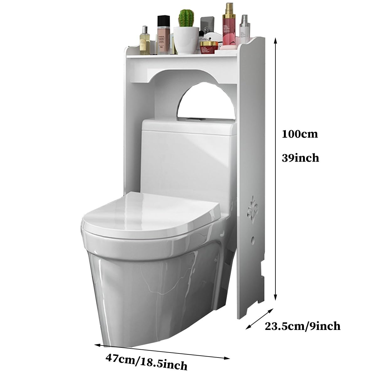 Amazon|トイレ収納棚1段の上に白、すべての部屋のための自立型バス Amazon|トイレ収納棚1段の上に白、すべての部屋のための自立型バス