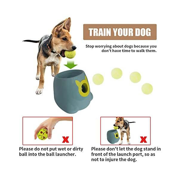 ptlsy-Automatic-Dog-Ball-Launcher-Interactive-Puppy-Pet-Ball-Indoor-Thrower-Machine-for-Small-and-Medium-Size-Dogs-3-Balls-Included-2-inch Interactive Ball Thrower Machine for Puppies