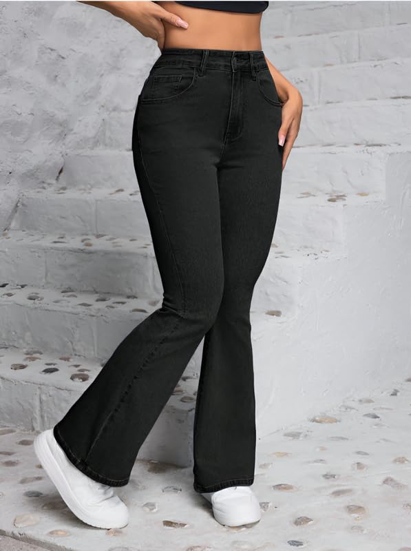 Image of Waltz Jeans for Women || High Waist Jeans for Women || Bootcut Jeans for Women || Flared Jeans for Women High Waist || Wide Leg Jeans Women || Bell Bottom Jeans for Women