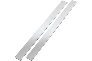 2 Pcs Brushed Stainless Steel Trim Strips