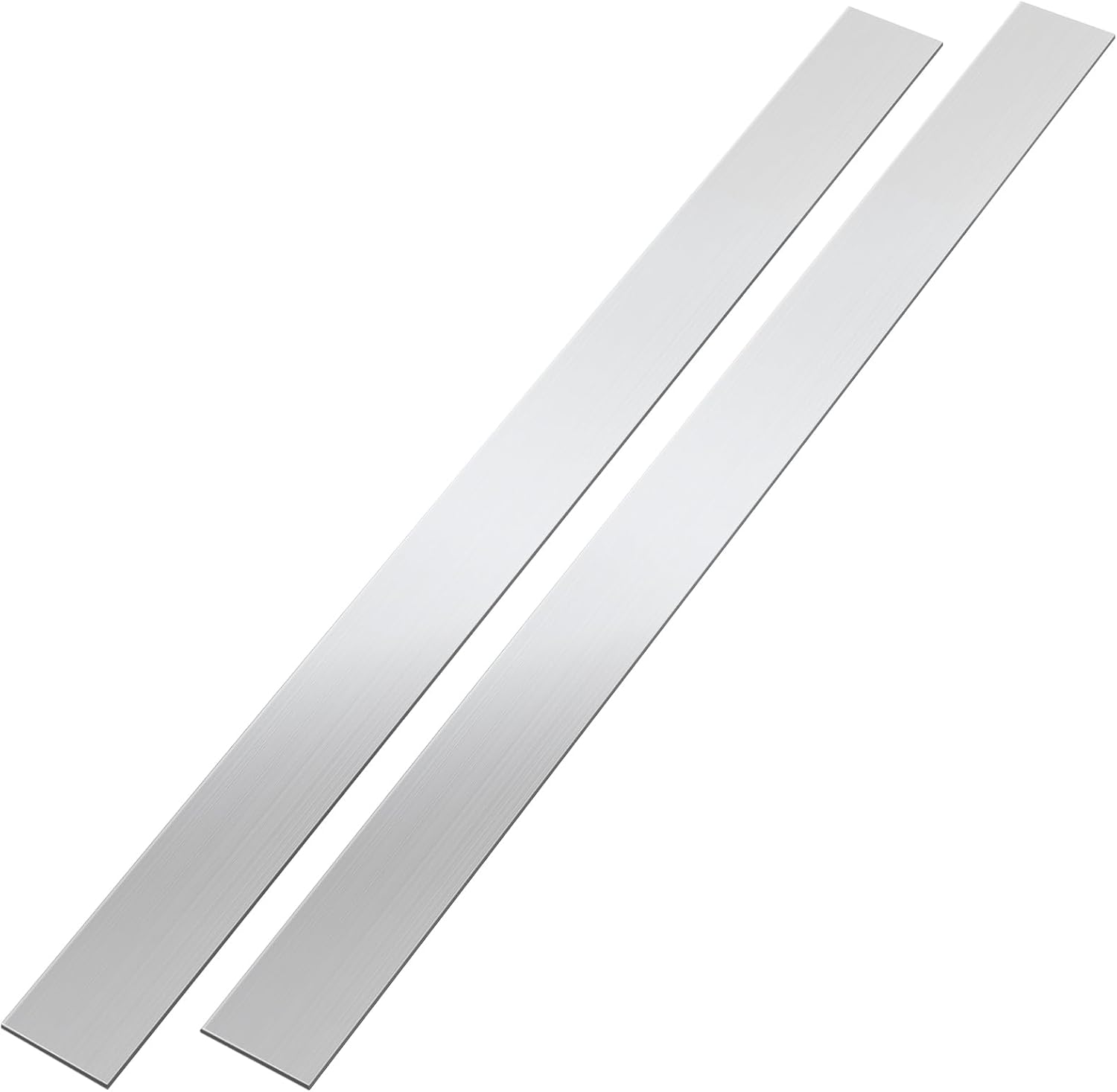 2 Pcs Stainless Steel Trim Strips 304 Brushed Stainless Steel Metal Finishing Sheet Metal Gap Strip Filler Trim for Kitchen Tools(3 x 30 Inch,Silver) 3 x 30 Inch Silver