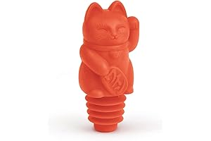 FELINE LUCKY, Sample-Size Wine Stopper Featuring Playful Design and Robust Construction