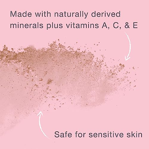 Kenvue Neutrogena Mineral Sheers Lightweight Loose Powder Makeup Foundation with Vitamins A, C, & E, Sheer to Medium Buildable Coverage, Skin Tone Enhancer, Face Redness Reducer, Nude 40,.19 oz