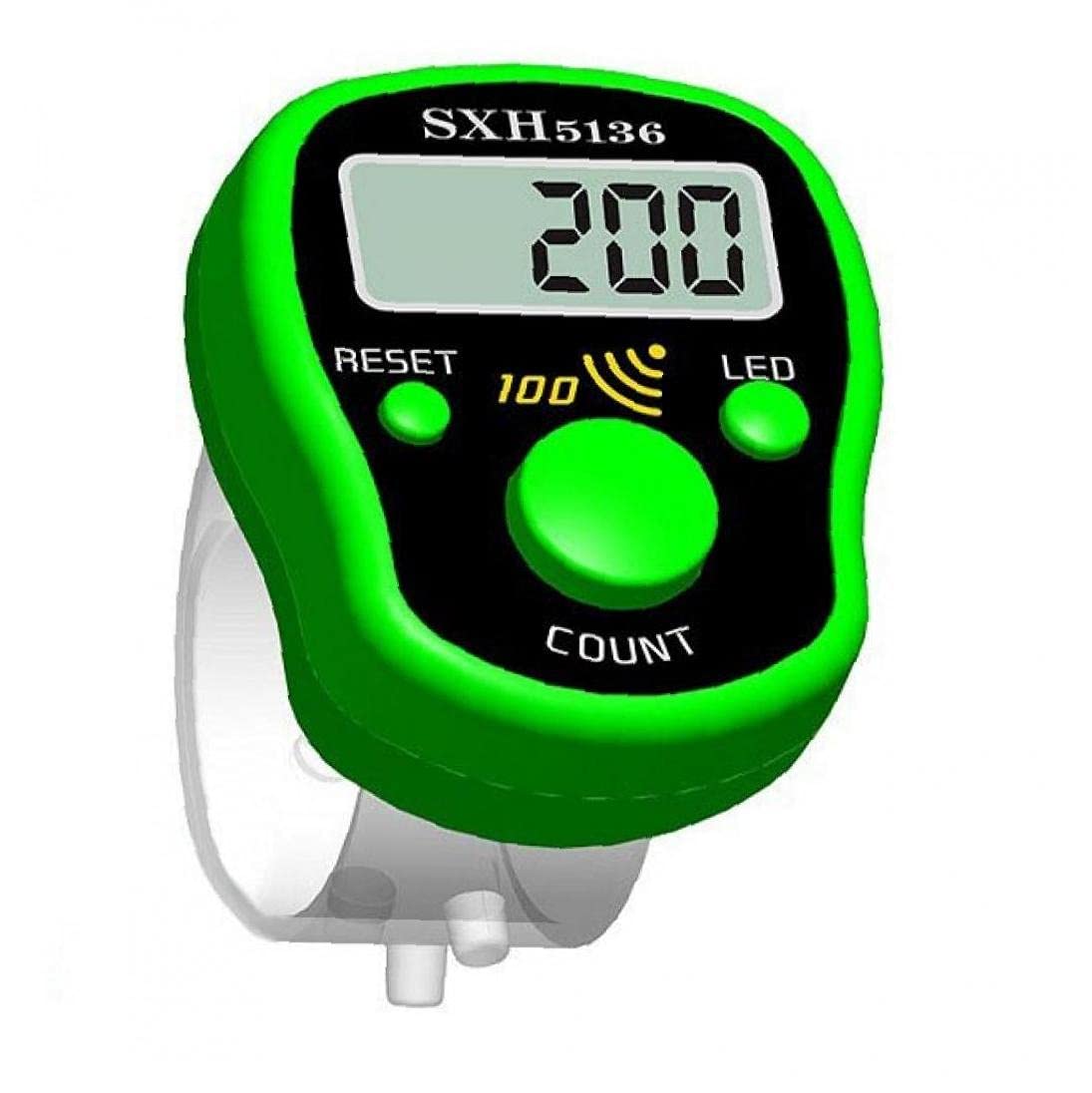 1pc Mini LCD Electric Digital Display Finger with Light for Sewing Knitting Weave Sports Random Color