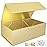 RYDDOY Gold Gift Box, 12x6x4\'\' Gift boxes for Presents with Lids Magnetic Closure Rectangle Collapsible for Bridesmaid Proposal Box, Wedding, Christmas, Halloween, Birthday Gift Packging