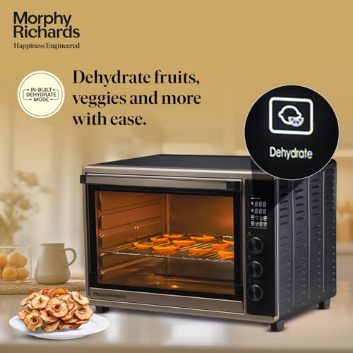 Image of Morphy Richards 52RCD Digi OTG |Large Capacity - 52L |Digital OTG with 8 Preset Menus| Champagne Gold and Black|2 Year Product Warranty