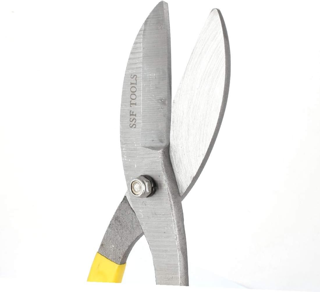 New Lon0167 Black Yellow Featured Good performance Handle Snips reliable efficacy Iron Sheet Scissors Cutters 12"(id:293 39 5a 7f1)