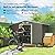 Outsunny 7' x 4' Outdoor Storage Shed, Garden Tool Metal Shed with Foundation Kit, Double Lockable Door, Air Vents and Sloping Roof, for Backyard, Patio, Lawn, Gray