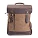 Produktbild College Rucksack, AUGUR Rucksack Segeltuch Retro Daypack Studenten Rucksack Laptoprucksack mit USB-Ladeanschluss Leisure Backpack Wasserdicht Dauerhaft Schulterpackung für Herren Damen (Coffe)