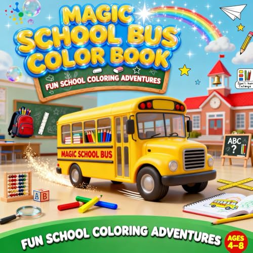 Magic School Bus Color Book: The Crayons Go Back to School Book (Classroom Fun Series)