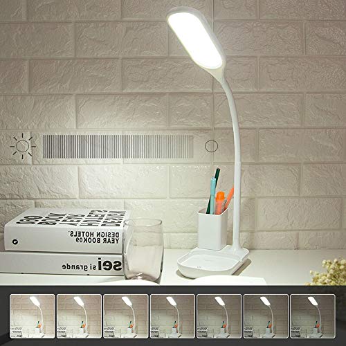 GUOCC luce da lettura vintage Portatile PORTATO Lampada da tavolo, lampada da tavolo regolabile, luce di protezione degli occhi, luce di lettura dimmerabile, lampada da comodino regalo, lampada da let - Image 6