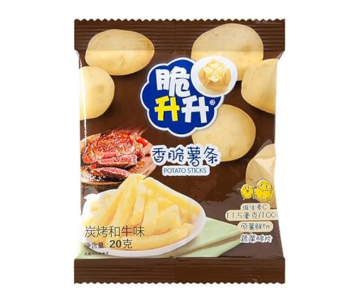 香脆薯条薯片 蜂蜜黄油味番茄味 中?名物 ?公室休?小零食 小包装20g/袋クリスピーフライドポテトチップス ハニーバター味 トマト味 オフィススナック 小分けパック (炭火焼和牛味 20g,10袋)