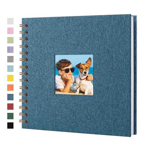 Yopih Fotobuch Scrapbook mit Leineneinband, 20 x 20 Cm Hardcover mit weißem Kraftpapier-Seiten, für Reisen Hochzeit Gästebuch Weihnachten Baby Shower (20 Blätter/40 Seiten) Yopih Fotobuch Scrapbook mit Leineneinband, 20 x 20 Cm Hardcover mit weißem Kraftpapier-Seiten, für Reisen Hochzeit Gästebuch Weihnachten Baby Shower (20 Blätter/40 Seiten)