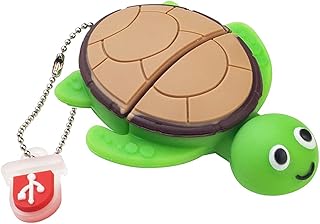 LEIZHAN Cute Turtle Flash Drive 32GB Cartoon Sea Animal Thumb Drive Character Computer USB Memory Stick Pendrive Gift for Kids, Teacher, Friends