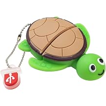 Cute Flash Drive USB 2.0 Cartoon Animal Thumb Drive Character Computer USB Memory Stick Pen Drive Gift for Kids/Teachers/Friends32GB/Turtle