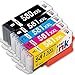 Price comparison product image starink 580XXL CLI-581XXL Compatible with Canon 580 & 581 Ink Cartridges Replacement for Canon Pixma TS705 TS6350 TS6250 TR8550 TS6150 TS6151 TR7550 TS9550 TS9551C (5 Pack)