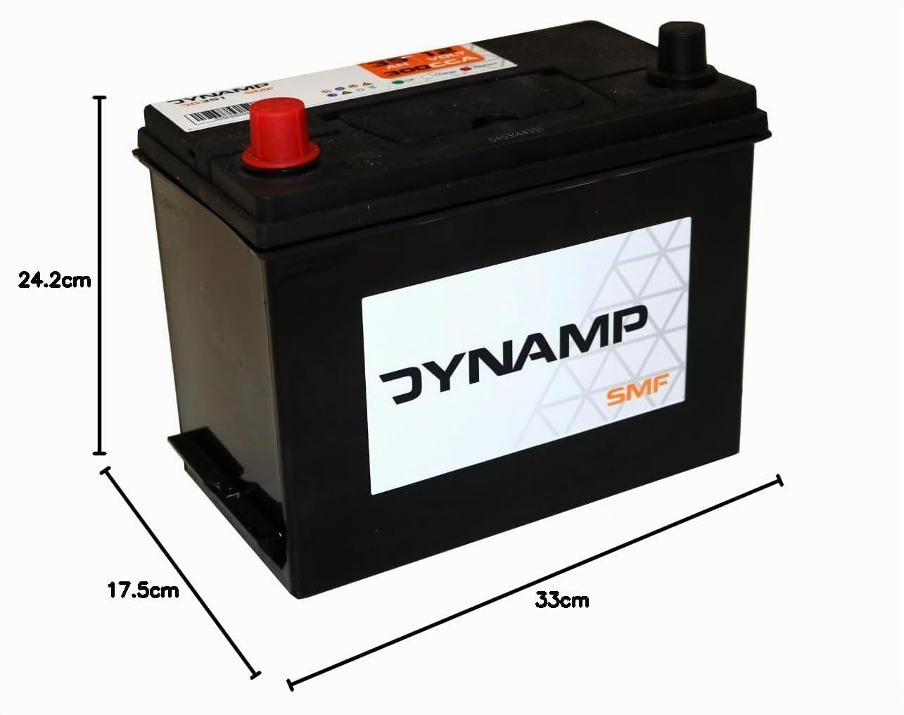 Batterie décharge lente camping car bateau Dynamp DM31 12v 105ah 330x172x242mm