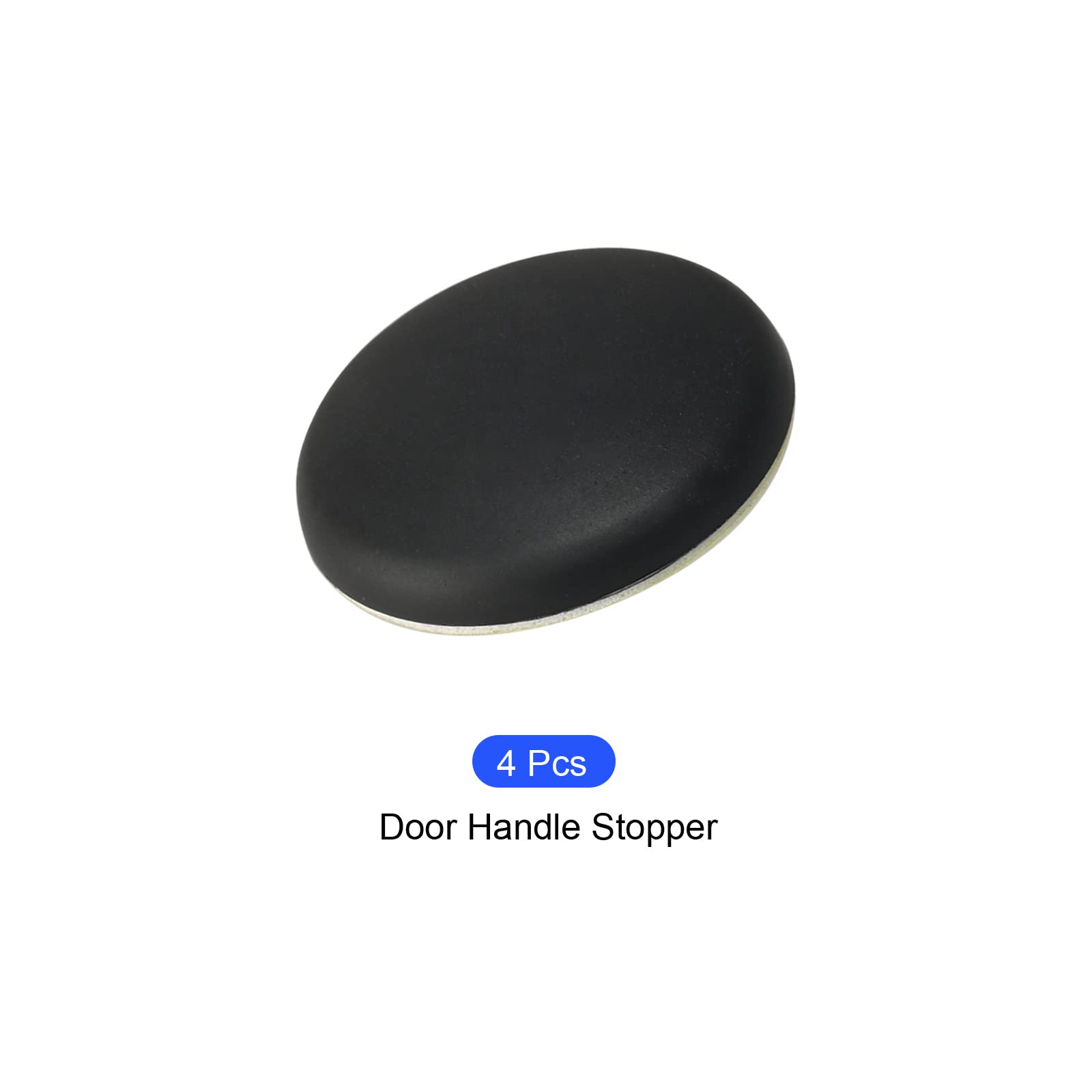 Door Stopper Wall Protectors 2-Pack - 40mm Rubber Adhesive Bumpers For Door Knob Protection